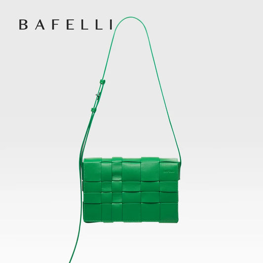 BAFELLI BORSA 2025 NUOVA TESSTA MODA DELLA GENUINE LEATHER BORSA SCATOLA DELLA Spalla CROSSBODIA BORSA DONNA MARCA DI LUSSO FEMALE CLASSICALE