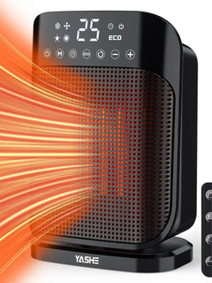 Ceramic Heater Fan 1800W, Energy Saving Electric Heater with Thermostat