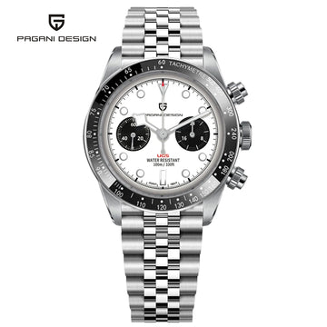 Nuovo Orologio da Uomo PAGANI DESIGN Panda 2026, Marca di Lusso, Orologio al Quarzo, Cronografo Sportivo, Ghiera in Ceramica, Vetro Zaffiro AR, Luminoso, Impermeabile, in Acciaio Inossidabile