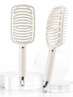 Hair Comb Air Cushion hairbrush For WOMEN'S, Paddle Brush Flexible (Flexible Rounded Bristles, Untangling Brush & Massage Brush For Long Short Curly Straight And Wet Hair gift For Women For Christmas birthday & Valentine's Da