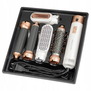 5-In-1 Electric Hair Dryer Styling Set Home Styling Tools Curling Iron Hot Air Comb Straightener Multifunctional Hair Salon
