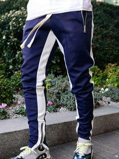 2025 New Male Trousers Mens Joggers Solid Multi-pocket Pants Sweatpants Men Pants Hip Hop Harem Joggers Pants Running men's gym