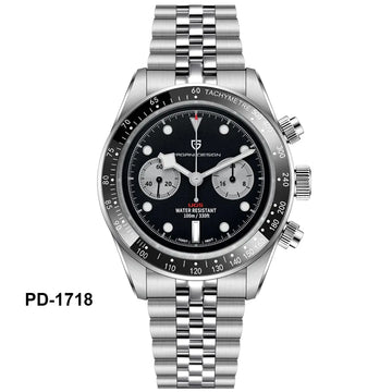 PAGANI DESIGN Nuovo orologio da uomo Panda, orologio sportivo cronografo al quarzo di lusso, vetro zaffiro AR, luminoso, impermeabile, consegna locale UE