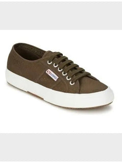 Superga Military Green Sneakers for Women and Men, durable canvas upper, breathable cotton, and vulcanized rubber sole, ideal for casual wear and outdoor activities, comfortable women's shoes.