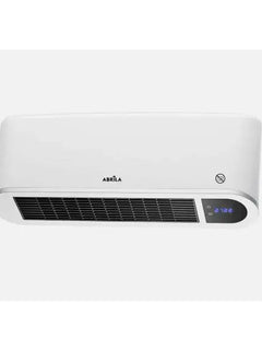 ABRILA Electric Ceramic Heater Bonaire 2000W with Remote Control, 3 Functions, Adjustable Thermostat, Wall-Mounted Design, Ideal for Bathrooms, IP23 Rated, Energy Saving with Automatic Shut-Off, Dimensions 20.5x50x12 cm.
