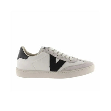 Victoria Berlin Sneakers for Women in Black - Comfortable, Lace-up, Flat Footwear with a Non-slip Sole, Ideal for Spring and Outdoor Activities PlatiNum