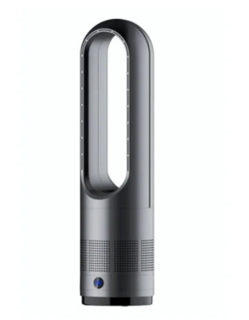 110V / 220V 18 pollici Mini ventilatore elettrico senza foglie per uso domestico funzione di temporizzazione del telecomando, ventilatore da pavimento muslimexayp