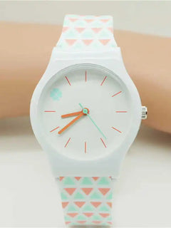 Orologio da studente/donna con cinturino in silicone alla moda casual Orologio in cristallo classico di alta qualità con novità per cartoni animati
