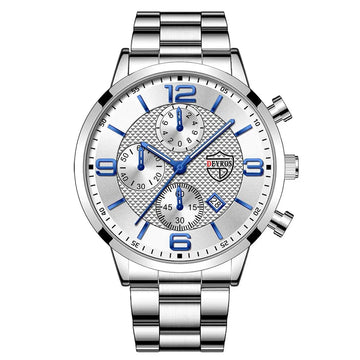 Orologi da uomo alla moda Orologio da polso al quarzo di lusso Calendario da uomo Business Casual Orologio in pelle Orologio luminoso platinumshop