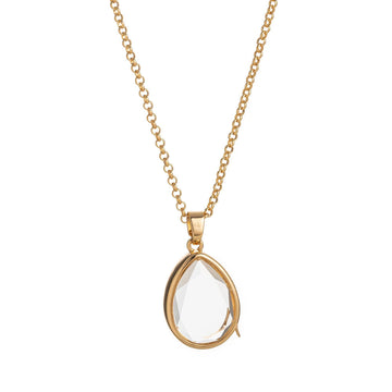 Small cute fashionable and trendy ocean hearts can be opened with necklaces water droplet pendants and small items PlatiNum
