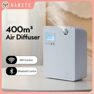 NAMSTE Diffusore di oli essenziali per la casa con macchina per l'aria profumata con tecnologia intelligente Spruzzatore per deodoranti per aromaterapia Bluetooth WiFi