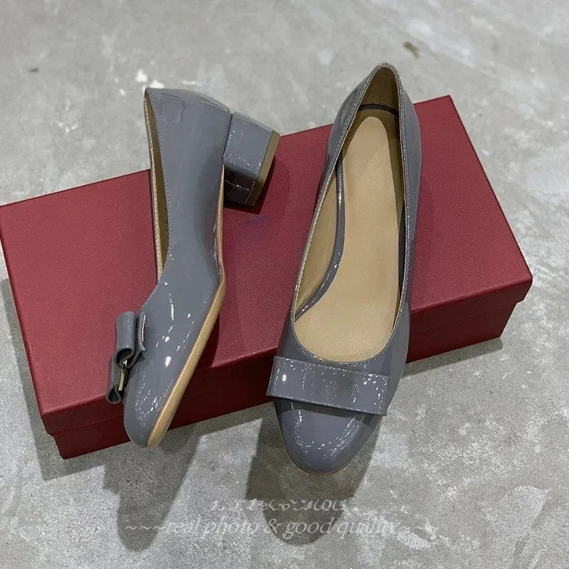 2025 FANGXITING New Arrival Spring Handmade Genuine Leather Round-Toe Woman Loafers Mary Janes Zapatos De MujerBallet Dance Shoe