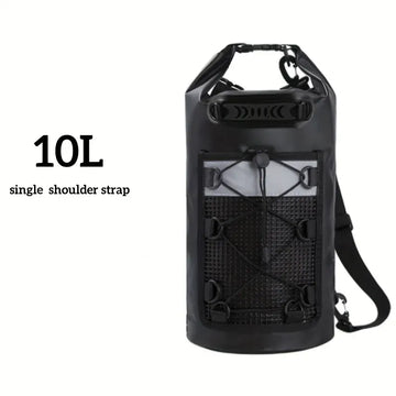 Mochila de natación de PVC, bolsa seca para hombre y mujer, 10 L, 20 L, hombro impermeable, kayak, senderismo, piragüismo, rafting, surf, bolsa de barco