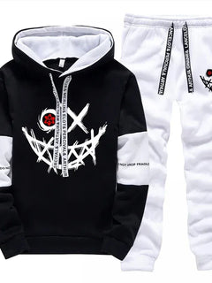 Hot Sales Mens Tracksuit Printed Single Piece Sweatshirts Sweatpants Casual Hoodie Pants Outdoors Mens Clothing Funny Streetwear