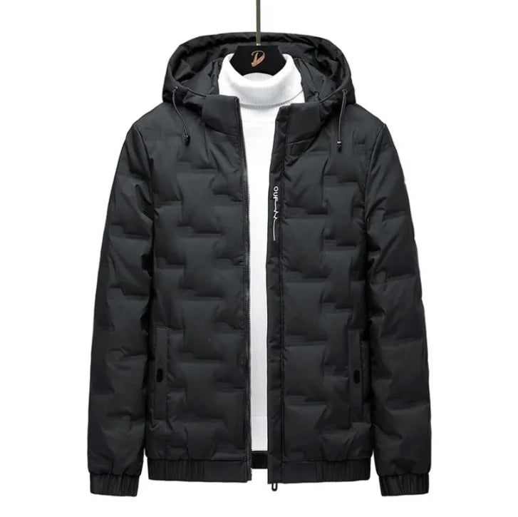 Men's white duck down jacket, new lightweight down cotton jacket, fashionable autumn and winter fashion jacket