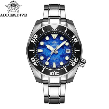 ADDIESDIVE Watches For Men Sapphire Luxury NH35 Mechanical Wristwatch 200m Waterproof Ceramic Bezel BGW9 Luminous Diving Watch