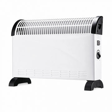 2000W Electric Convection Heater with Adjustable Thermostat and 3 Power Levels, Silent Low-Consumption Heater for Wall or Floor