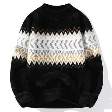 Sweaters men 2023 Winter new arrival thicken sweater Stripe pattern men fashion sweaters autumn Men's wool pullovers MY0799