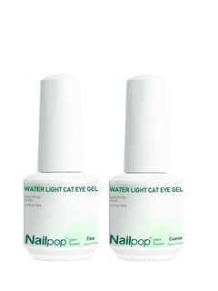 Nailpop Cat Eye Gel Polish 15ml HEMA/TPO Free Magnetic Nail Varnish Coarse Fine Glitter Particles Effect UV/LED Cured DIY 1pc