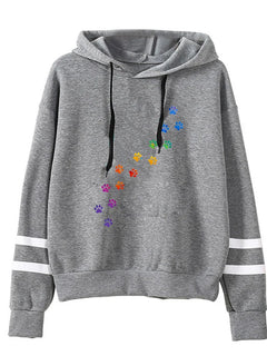 Fashion Autumn And Winter Cat Print Hoodie Sweater Men And Women Pullover Casual Top