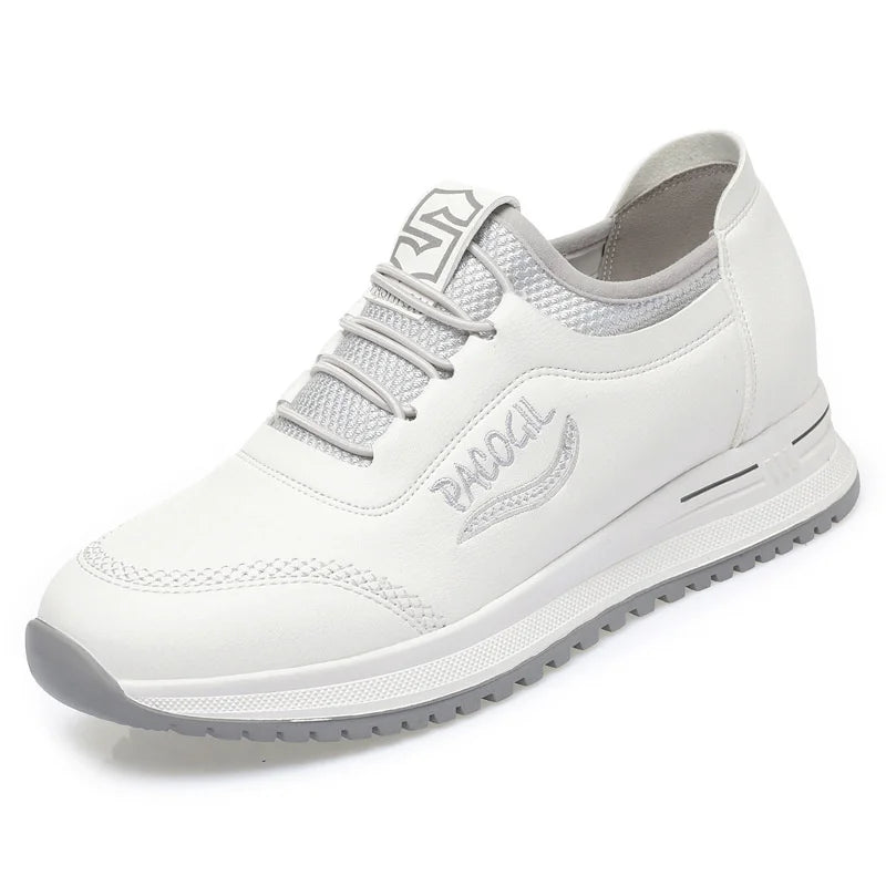 New Spring Fashion Versatile Non Slip Women's Comfort Breathable Sneakers Mother Soft Leather Soft Sole Causal Shoes