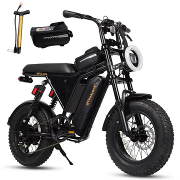 Bicicletta Elettrica Bodywel M16PRO con Pneumatici Larghi, E-bike a Lunga Autonomia 48V 15Ah, E-bicicletta All-Terrain 16"x4.0" per Adulti, Disponibile in Magazzino UE