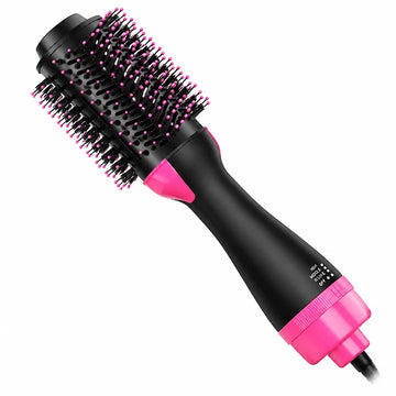 Hot Air Brush, Round Brush Hair Dryer, Hair Styler & Dryer in One, Upgraded 3-in-1 Hair Dryer & Styler for More Volume, Hot Air Brush, Straightening Brush