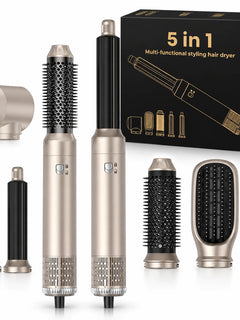 632ukliss 5-in-1 Hair Dryer 1000W Negative Ion Shark Color - Multi-Function Professional Styling Fan for Salon Quality at Home