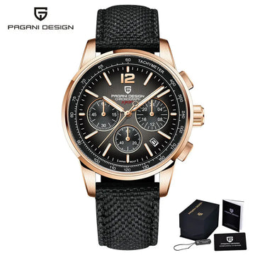 Orologio al Quarzo da Uomo Pagani Design VK63, 41MM, Vetro Zaffiro, Impermeabile 10 Bar, Sportivo, Reloj Hombre