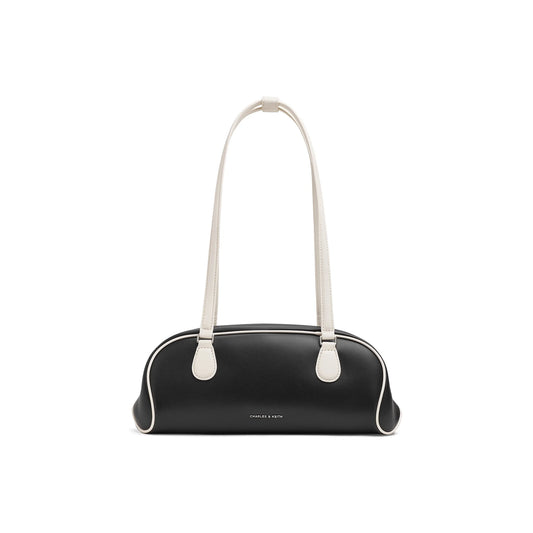 CHARLES&KEITH PU Baguette Bag Shoulder Bag Medium Women's Light Pink/Multi Composite Color CK2-30782751