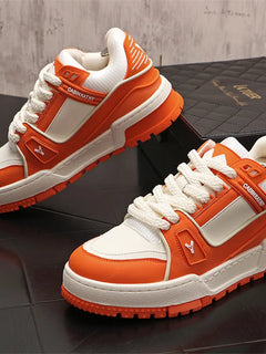 New Men White Red Breathable Pattern All Match Brand Shoes Causal Flats Loafers Sports Walking Sneakers Zapatos Hombre