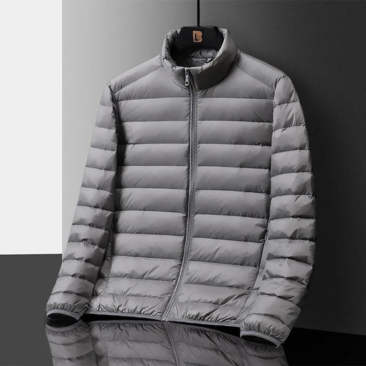 Ultralight Down Jacket Men Portable Warm Parkas Autumn Winter Men's White Duck Down Coat Outdoor Windproof Skiing Hiking Jackets