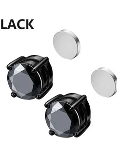 3 paia di orecchini a clip magnetici resistenti in cristallo per uomini e donne Orecchini con magnet