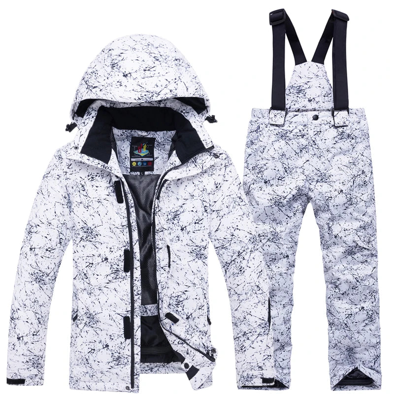 Cheaper, Children's Snow Suit, Snowboard Clothing Sets, Outdoor Wear, Ski Coat and Strap Pant, Kids Costumes, Boy‘s and Girl's