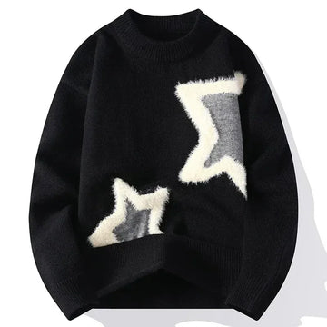 Winter Men Streetwear O-neck Knitted Pullovers Outwear Casual Sweaters New Fashion Man Loose Pullovers Sweaters Male Clothing