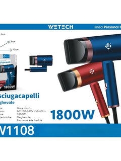 Professional Hair Dryer Collection, Foldable & Compact Household Hair Blow Dryer Series, Multi‑Power 1600‑2200W Ionic Hairdryer for Home Salon Daily Hair Styling