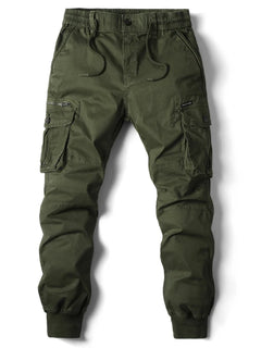 New Cotton Men Cargo Pants Khaki Casual Men Tactical Joggers Cargo Multi-Pocket Fashion Black Army Light gray Trousers Work Wear