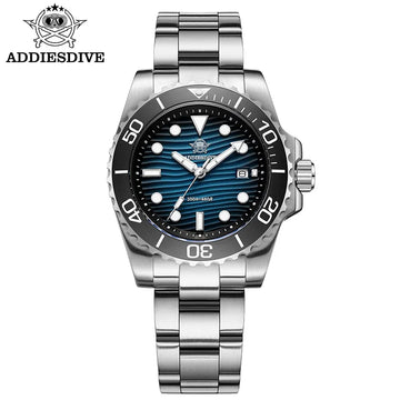 ADDIESDIVE New Watch 41mm Stainless Steel Diving Watches BWG9 Super Luminous 200m Waterproof Classic Quartz Wristwatch For Men