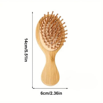 Wooden Hair Brush Bamboo Teeth Wood Hairbrush Prevent Hair Loss Improve Hair Growth Hairdressing Styling Hair Tools