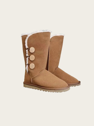 NEW HOT Women's shoes adult genuine leather wool comfortable warm snow boots fashionable height increase wear-resistant soft