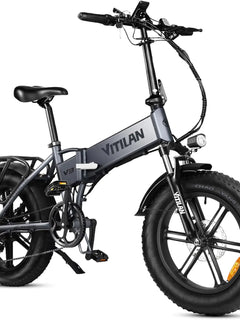 Bicicletta Elettrica Vitilan V3 con Motore da 750W, Ebike 48V13AH, Pneumatici Fat da 20*4 Pollici per Città e Montagna