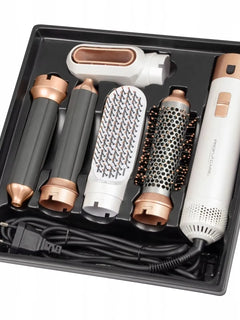 Fast Shipping 5-In-1 Hair Dryer Styling Set Professional Home Styling Tools Curling Iron Hot Air Comb Straightener Multifunctional Hair Salon