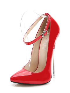 Sexy 16cm Extreme High Heels Pumps Shoes Woman Fashion Key Black Red Heeled Dance Party Wedding Office Shoes Ladies Large Size