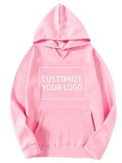 Diy Your Own Design Print Pattern Customize Autumn Long Sleeve Hoodies Solid Color Women Fashion 10 Colors Tops