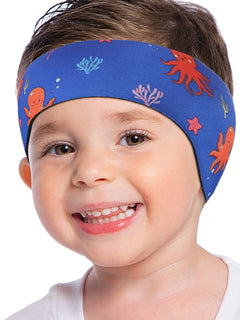 MoKo Fascia per nuoto per bambini Adulti Bambini Neoprene Simpatici nuotatori Fascia per capelli impermeabile per orecchie per uomini e donne