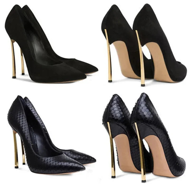 【Measure your feet length before order】Luxury Designer Women Pumps Stiletto High Heel Sexy Fetish Party Zapatos De Tacon C-PU-1