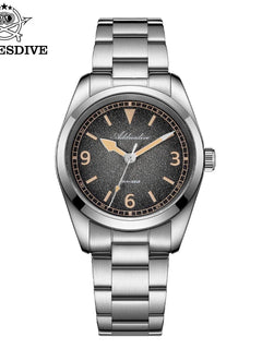 ADDIESDIV New Retro Men's Quartz Watch Sapphire Glass Japanese Movement 100m Waterproof Stainless Steel Night Light Watch AD2554