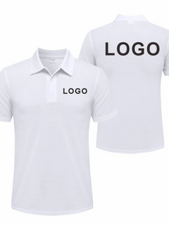 Polo traspirante con logo personalizzato Abbigliamento casual per gruppi aziendali Polo a maniche corte con risvolto Abiti da lavoro Stampa ricamo