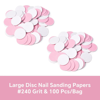 Dead Skin Replaceable Sanding Paper Set for Manicure Pedicure With Metal Disc Nail Drill Bit Calluses Removal Foot Care Tool Acc 2028