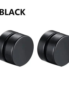 1/3 paia di orecchini magnetici per uomo e donna, magnete CZ nero, orecchino a clip non penetrante,